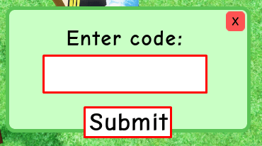 Crystal Valley Mining Simulator enter codes box