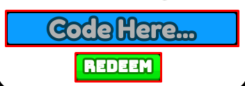Cursor Clicker Simulato enter codes box and redeem button