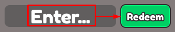 The "Enter" box and Redeem button in Dangerous SUV Driving
