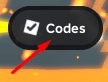Codes button in Defend ur base with anime