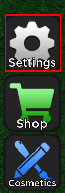 Defender's Depot settings button
