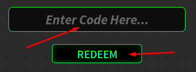 Enter Code Here box and REDEEM button to redeem codes in Demon Born