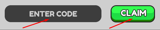 ENTER CODE box and CLAIM button to redeem codes in Dog Race