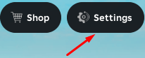 The Settings button in Dollhouse Roleplay