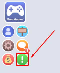 Double Down exclamation point icon