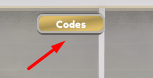 Codes button in DragLegends