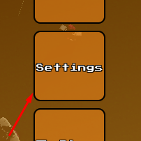 The Settings button in Dragon Ball RP: Aftermath
