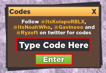 Dragon Orbz enter codes box
