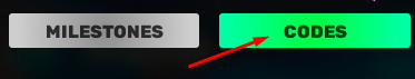 The "CODES" button in DUELS