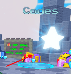 Codes area in Element Arena