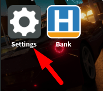 The Settings button in Emergency Hamburg
