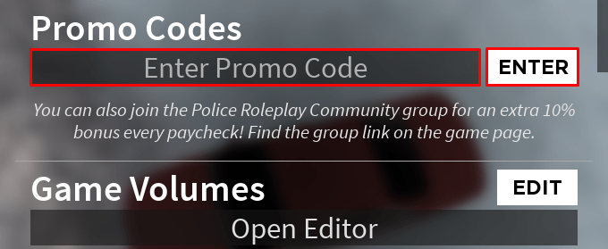 Emergency Response: Liberty County enter codes box