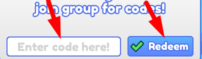 The code redeeming interface in Emoji Block Race