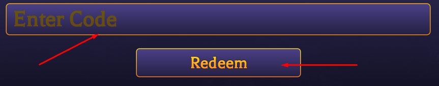 Enter Code box and Redeem button to redeem codes in Endless Cultivation