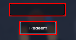 The blank box and Redeem button in Era Of Supes