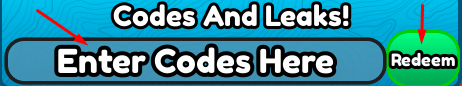The "Enter Codes Here" box and Redeem button in Factory Incremental