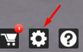 The settings icon in Factory Simulator