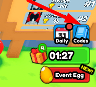 The Codes button in Fart Door Simulator