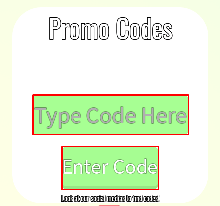 Fidget World enter codes box