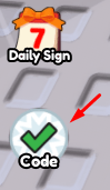 The Code button in Fight in the fish market