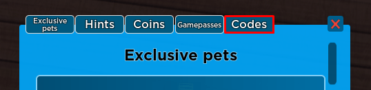 Find The Button codes button