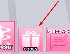 The CODES button in Find The Mochi!