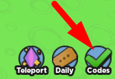 The Codes button in Fitness Simulator 2