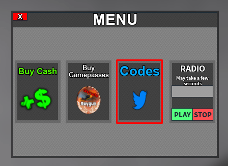 Flying Fortress Tycoon Codes button