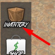 The Inventory button in Folix's MM2