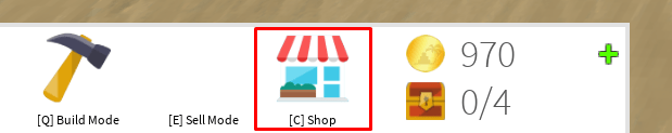 Fort Wars Shop button