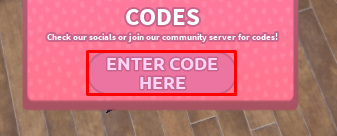 Friendship Island enter codes box and enter button