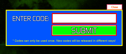 Galaxy Enter Code and Submit box