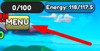The MENU button in Gate Fruit
