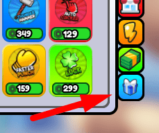 The Codes icon in Get Stronger Every Second