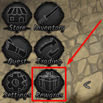 GHOST Samurai Legacy rewards button