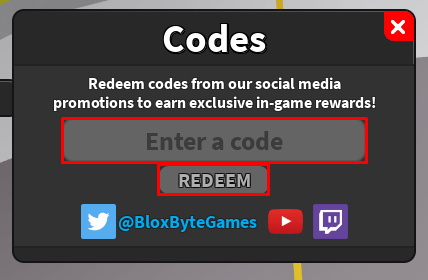 Ghost Simulator enter code box