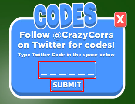 Giant Dance Off Simulator 2 enter code box