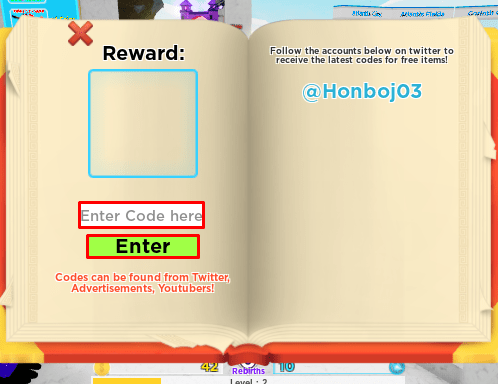 God Simulator 2 enter code box