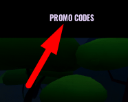 The Promo Codes button in Godzilla X Kong Obby