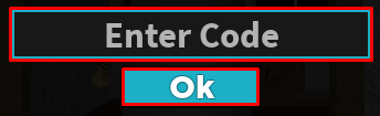 Granny enter game code field and submit button