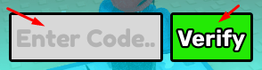 The "Enter Code" box and Verify button in Granny Ride
