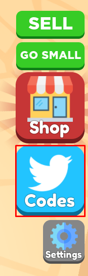 Grow Up Simulator codes button
