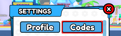 Gym Training codes button