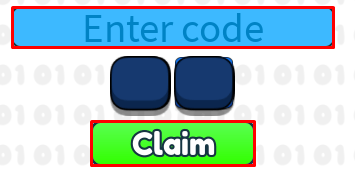 Hacker Showdown Simulator enter codes box and claim button