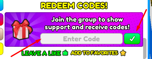 The Enter Code box and checkmark button in Hamster Simulator 2