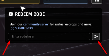 The Enter code here box and send icon in Havoc
