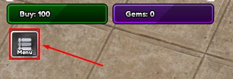 Heaven Piece menu button