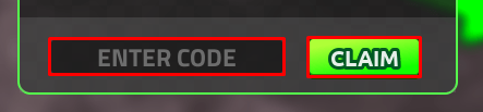 Hell to Heaven Climb enter codes box and claim button