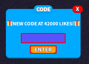 Hide and Seek Transform enter codes box