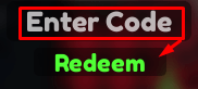 The "Enter Code" box and Redeem button in Hide the Body